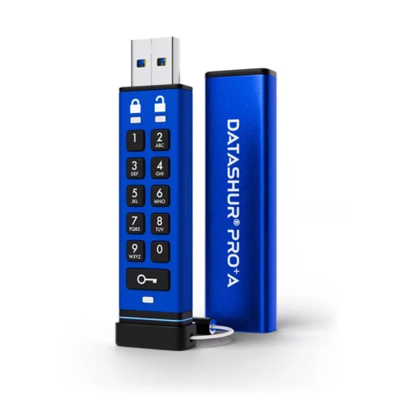 iStorage datAshur PRO+A 128GB USB 3 Flash-Laufwerk, 256-bit (IS-FL-DA3A-256-128)