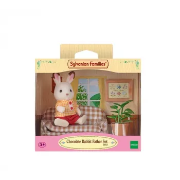 Sylvanian Families Schokoladenhase Vater Wohnzimmer-Set