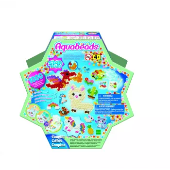 EPOCH Aquabeads Star Beads Starter Set - Über 800 Perlen, 16 Farben, wasseraktiviertes Bastelset für Kinder ab 4 Jahren