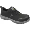 NO NAME Sicherheitsschuhe SJ FLUXS3S Low 46 - S3S SR FO HRO Composite-Zehenkappe, metallfrei, Schwarz/Grau