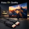 QOLTEC DisplayPort-Kabel M/M V2.1 40G 0,5m