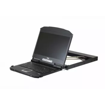 ATEN CL3800NW 18,5 Zoll Dual Rail LCD KVM Konsole - DVI, USB, 1U