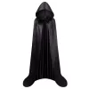 LEAN TOYS Umhang mit Kapuze Karneval Halloween Schwarz 150cm