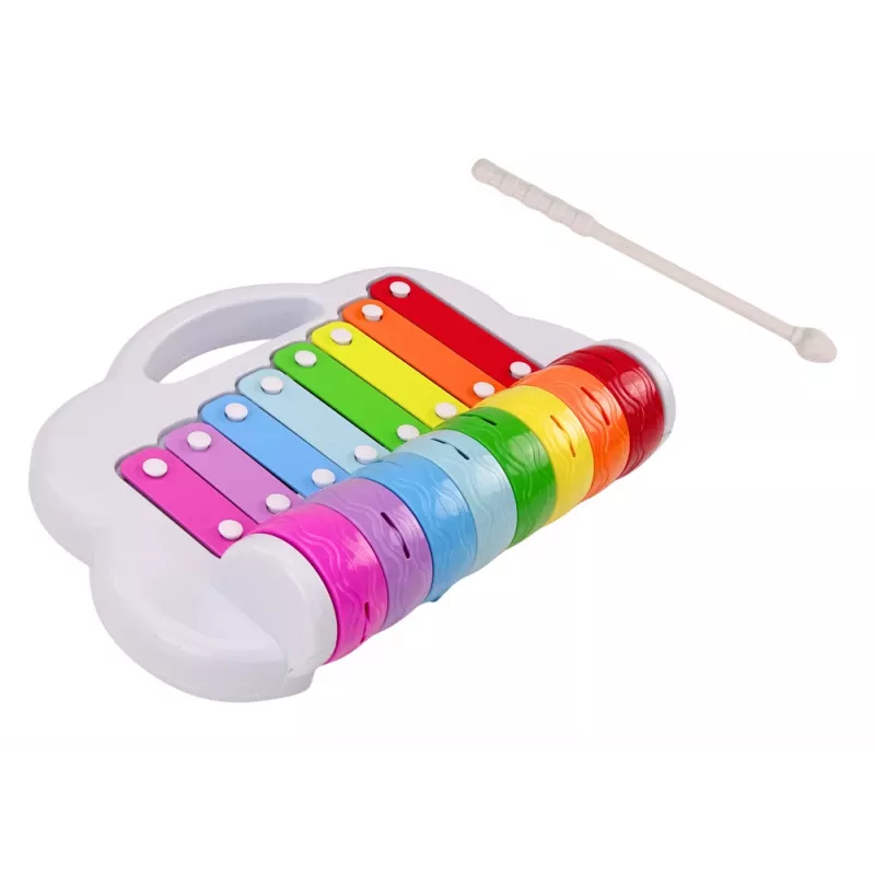 LEAN TOYS Regenbogen-Becken, Kindermusikinstrument, pädagogisch, interaktiv, bunt