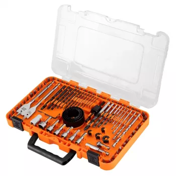 NEO TOOLS Bohrer- und Bitset mit Steckschlüsseln, 90 Stk.