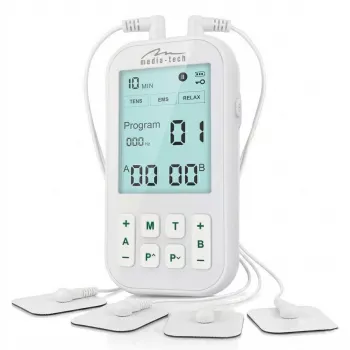MEDIA-TECH TENS/EMS Massager MT6543 | Dual-Kanal Schmerzlinderung & Muskelstimulator