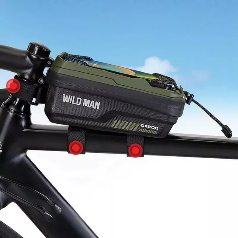 WILDMAN GX200 Fahrrad-Rahmentasche Gehäuse Schwarz Fahrradhalter