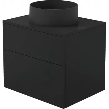 DEANTE Lofty White Wandmontierter Waschtisch mit Verbundwaschbecken 360 mm