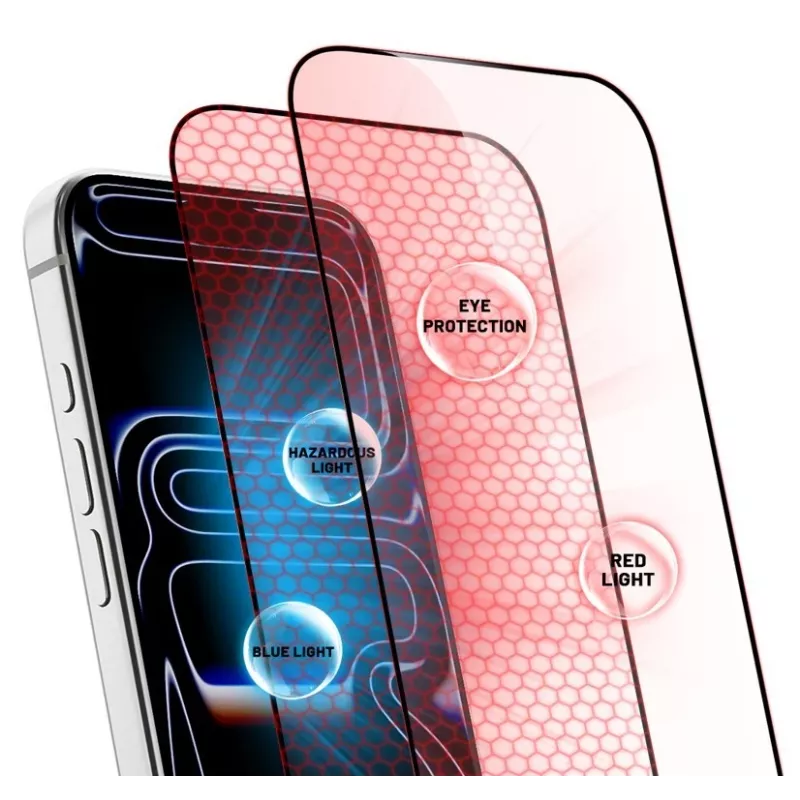 CRONG Tempered Glass OptiRed Displayschutz für Apple iPhone 17 - 9H Härte, 0,33mm, Ultraklar, oleophob, blasenfrei, 1 Stück