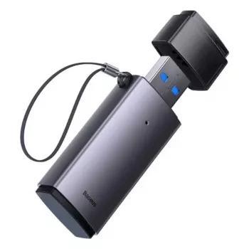 Baseus USB 3.0 2-in-1 SD- & microSD-Kartenleser – Grau