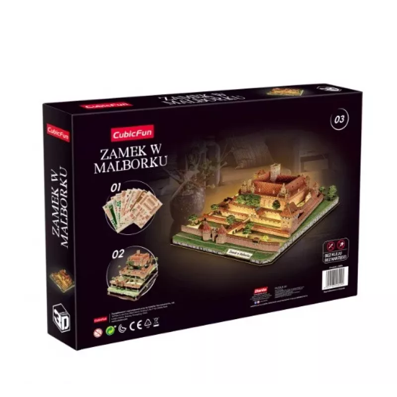CubicFun 3D-Puzzle Schloss Marienburg (Malbork) mit LED