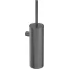 DEANTE ADR_D721 Wand-Toilettenbürste mit Halter, Schwarz