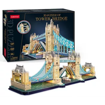 Cubic Fun 3D-Puzzle Tower Bridge mit LED