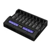 XTAR VC8S USB-C SET Akkuladegerät, 3,7V/1,2V