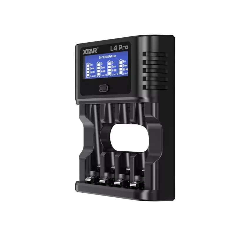 XTAR L4 PRO USB-C Li-Ion/Ni-MH Akkuladegerät, 1,5V/1,2V