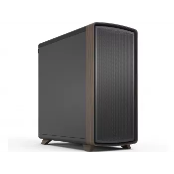 Fractal Design Summit Black Solid ATX Midi Tower Gehäuse, Schwarz/Holz