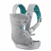 B-KIDS Infantino 4-in-1 umwandelbarer Babytrage, Grau, 3,6–14,5 kg, JPMA-zertifiziert, mit abnehmbarem Wonder Cover™ Lätzchen