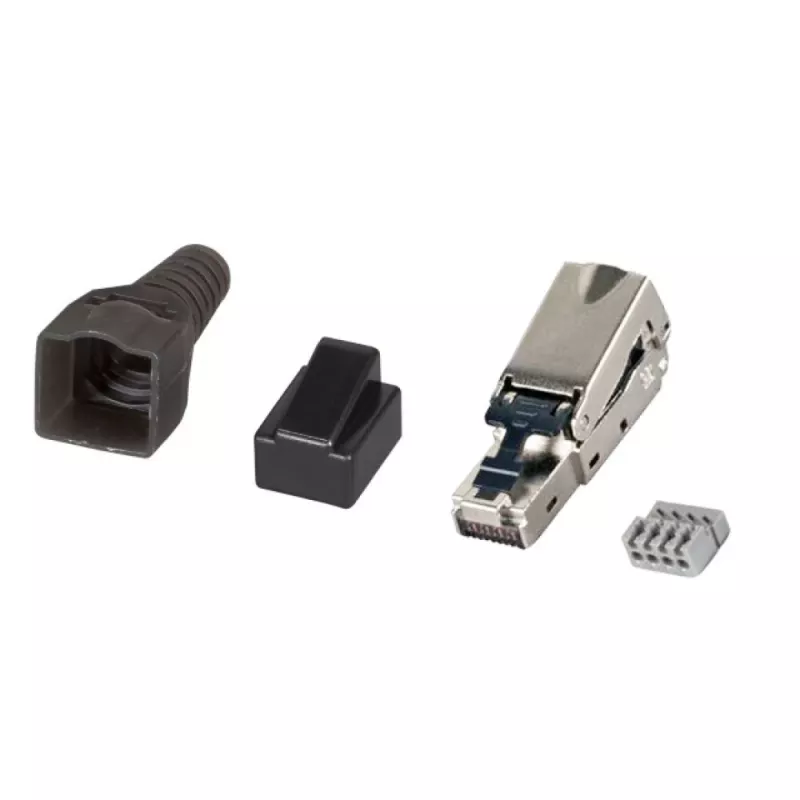 Techly 101911 RJ45 Cat6a 10G werkzeugloser Modularstecker, STP