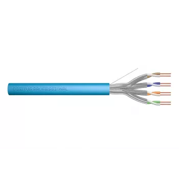 DIGITUS Cat.6A U/FTP Installationskabel B2ca LSOH 500m Blau