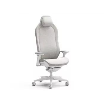 Fractal Design Refine 2 Fabric Light Gaming-Stuhl, Hellgrau/Weiß