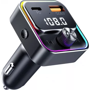 SENCOR SWM 3000 Bluetooth FM-Transmitter mit USB-A QC3.0, USB-C PD 3.0, MP3-Wiedergabe, Freisprecheinrichtung, Siri & Google Assistant