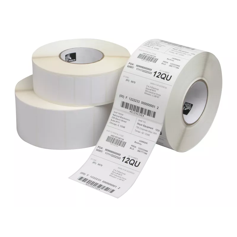 Zebra Z-Perform 1000T - Weiß - Papier - Thermotransfer - Permanent - Quadratisch