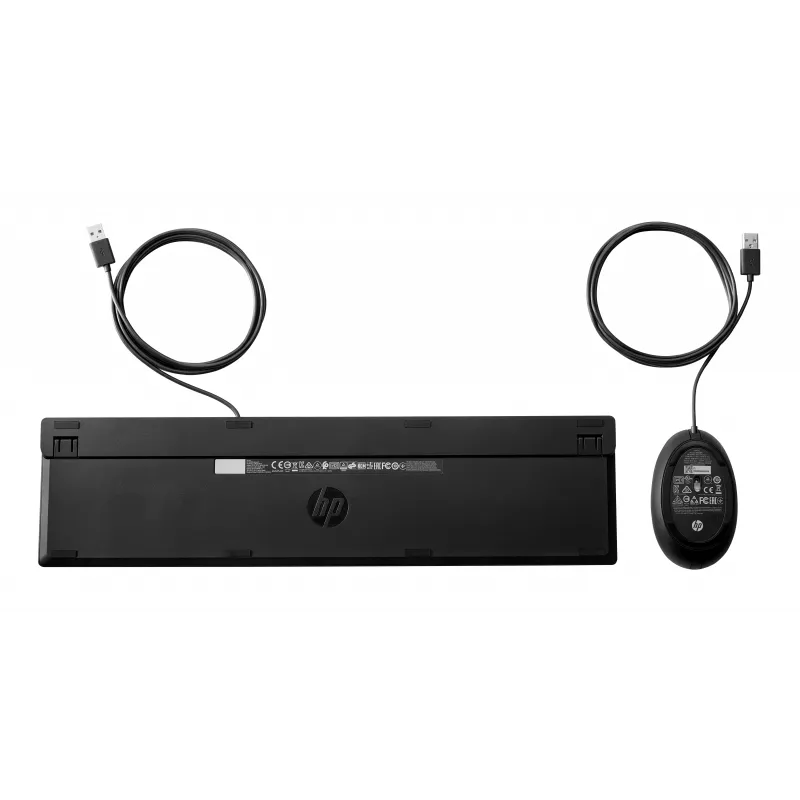 HP 320MK USB kabelgebundenes Tastatur-Maus-Set, spritzwassergeschützt – Schwarz - EST