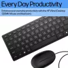 HP 320MK USB kabelgebundenes Tastatur-Maus-Set, spritzwassergeschützt – Schwarz - EST