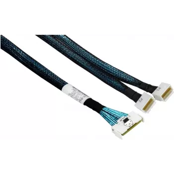 Supermicro CBL-MCIO-1255L4Y MCIO x8 auf 2 SlimSAS LP x4 Kabel, gerade, 55cm