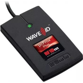 RF IDeas WAVE ID Plus Keystroke RA FactoryTalk V2 Schwarz Aufputz-Leser