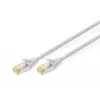 DIGITUS CAT6A S/FTP Patchkabel, 0,5 m, Grau