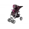 Lean Toys 2-in-1-Puppenwagen mit Tasche, Schwarz-Rosa 7706