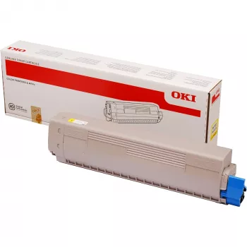 OKI 45862837 (MC853/873/883) Tonerkartusche, 7.300 Seiten, gelb