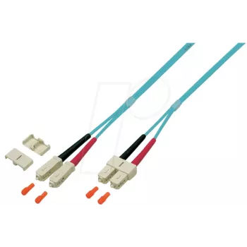 EFB Elektronik O0318.1 Duplex SC-SC OM4 LWL-Patchkabel, 1 m, violett