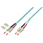 EFB Elektronik O0318.1 Duplex SC-SC OM4 LWL-Patchkabel, 1 m, violett