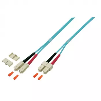 EFB Elektronik O0318.2 Duplex LWL-Patchkabel, SC-SC, OM4 50/125 µm, LSZH, 2 m, Violett