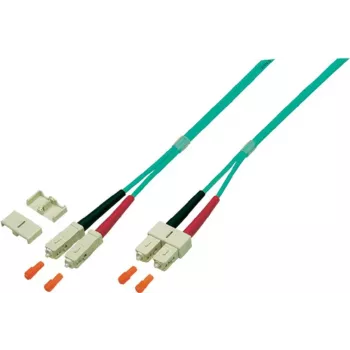 EFB Elektronik O0318.2 Duplex LWL-Patchkabel, SC-SC, OM4 50/125 µm, LSZH, 2 m, Violett