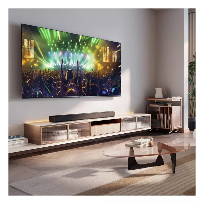 Hisense HS1000 Soundbar 2.0 Kanäle 60W Bluetooth HDMI ARC USB AUX Optisch Schwarz