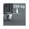 Wera 9700 Tool Rebel Werkstattwagen 1, 7 Schubladen, Edelstahl-Arbeitsplatte, Grün/Schwarz