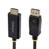 StarTech.com 4,5 m DisplayPort auf HDMI Adapterkabel mit Greifverbindern, 4K 60Hz HDR, Schwarz