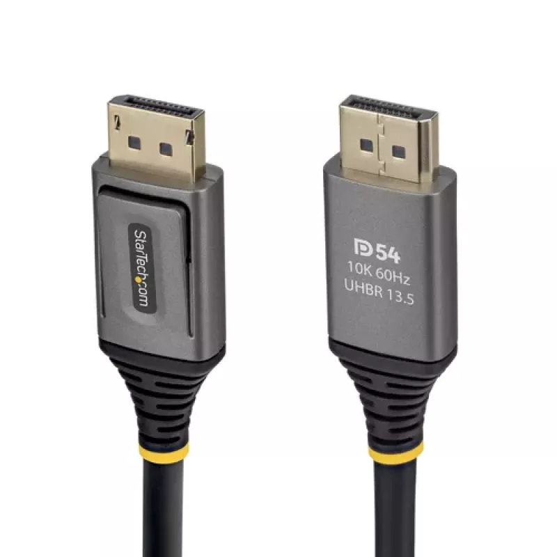 StarTech.com 0,5 m DisplayPort 2.1 Kabel - DP54 - DisplayPort Stecker auf DisplayPort Stecker - Schwarz
