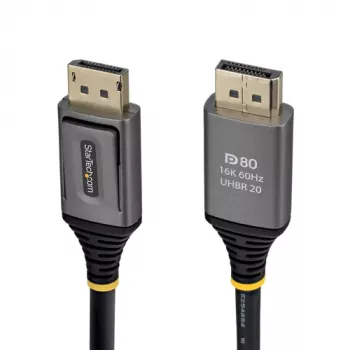 StarTech.com 2 m DisplayPort 2.1 Kabel, DP80, Stecker zu Stecker (DP21V-2M-DP80-CABLE)