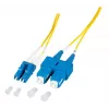 EFB Elektronik O0360.1-1.2 Glasfaser-Patchkabel 1 m LC Duplex auf SC Duplex OS2 Singlemode Gelb