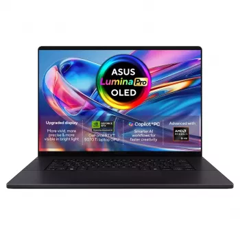 ASUS ProArt P16 H7606WR-SE058X Ryzen AI 9 HX 370 16,0 inch 4K OLED 120Hz 1600nits Anti-Reflective Laptop 32GB LPDDR5X 1TB SSD GeForce RTX 5070 Ti 12GB FHD Kamera 90WHrs Windows 11 Pro Aluminium Nano Black