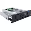 ICY DOCK TurboSwap MB171SP-1B trägerloser lüfterloser 3,5 Zoll SAS/SATA HDD Wechselrahmen für 5,25 Zoll Schacht