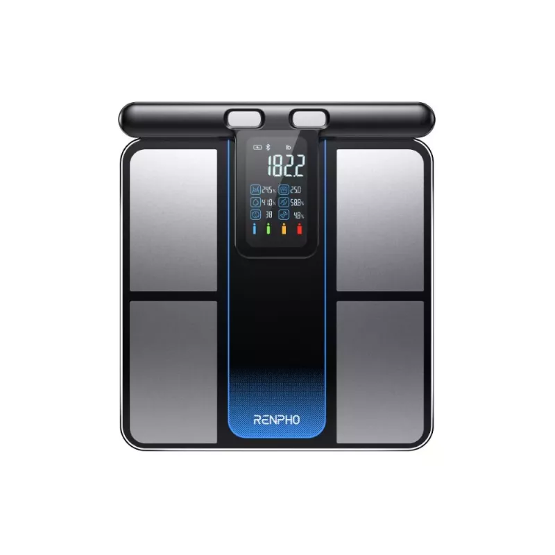 RENPHO MorphoScan MSC01 Waage, Schwarz/Silber, USB-C, Bluetooth