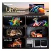Hisense 65UR9DS 65-Zoll 4K UHD RGB MiniLED Smart-TV, 3840x2160, 170 Hz, 6 ms, HDR, HDMI, USB-C, LAN, WiFi, Bluetooth, Schwarz/Grau
