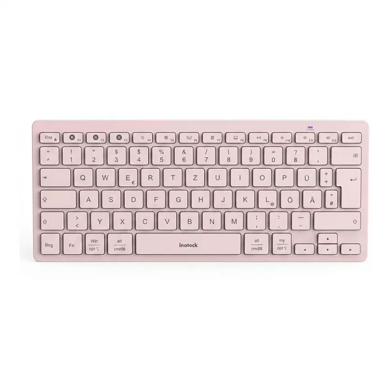 Inateck KB01003 Bluetooth-Tastatur, QWERTZ, Pink