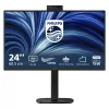 Philips 24B2U3301H 23,8-Zoll-IPS-Full-HD-Monitor, 1920x1080, 120 Hz, 4 ms, USB-C 90 W PD, USB-Hub, RJ45, 5-MP-Webcam, Lautsprecher, höhenverstellbar, Schwarz