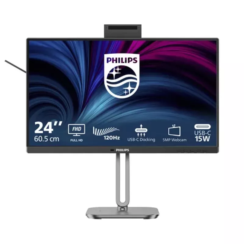Philips 24B2U4301H 4000 Series 23,8 inch IPS Full HD Monitor mit USB-C 90W PD, Webcam, Lautsprecher, KVM